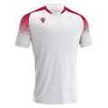 Alioth Shirt WHT/RED S Teknisk spillerdrakt i ECO-tekstil